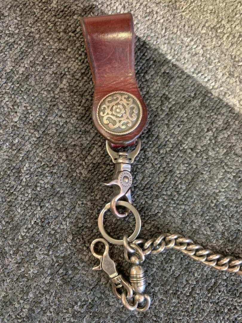 FUNNY ロングウォレット　長財布　本革　レザー　レッド