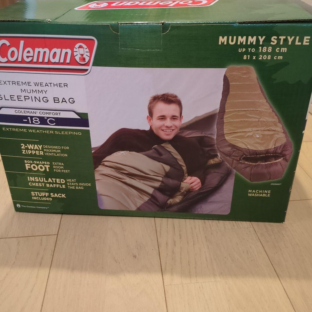 新品未開封 Coleman マミースタイル寝袋 -18°C 188cm