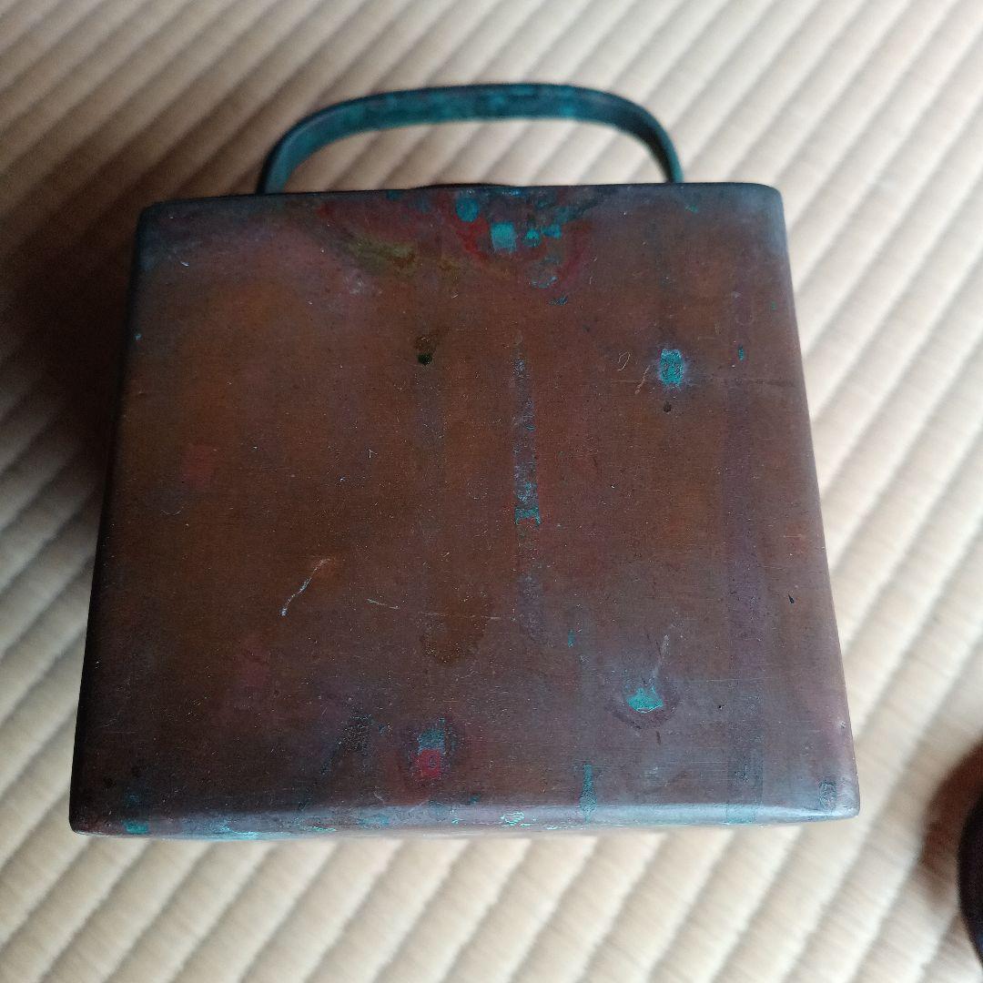 純銅　しかくいやかん　キューブケトル