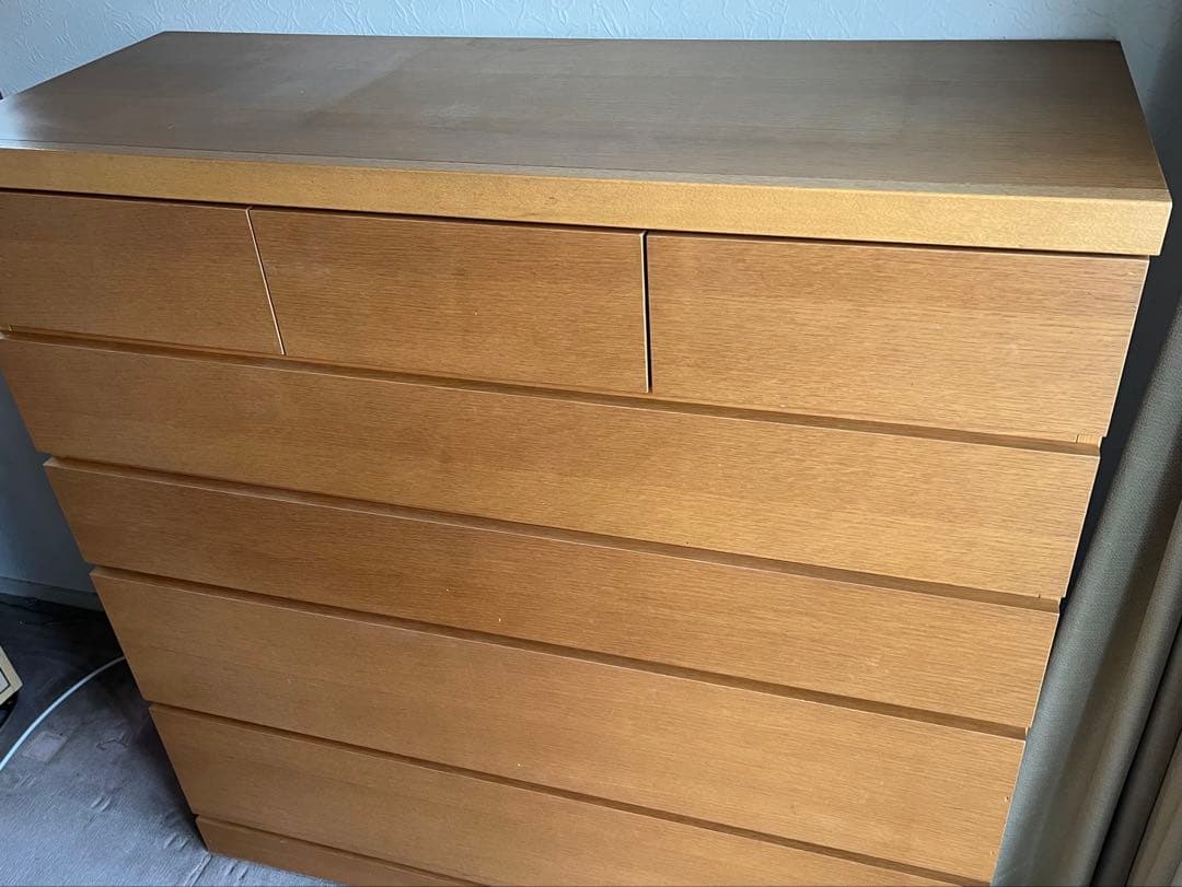 ＊美品＊ 天然木製(ナラ材) タンス