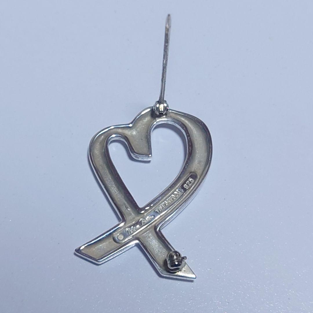 極美品 ティファニー ブローチ ラビングハート ミディアム 925 ケース付き