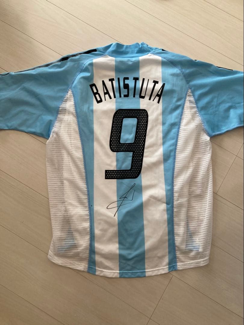 【新品】アルゼンチン代表2002ホーム選手仕様ユニフォーム9番バティストゥータ