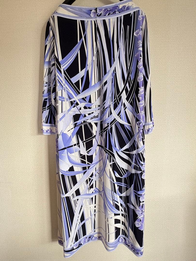 レオナール42サイズ七分袖ワンピース