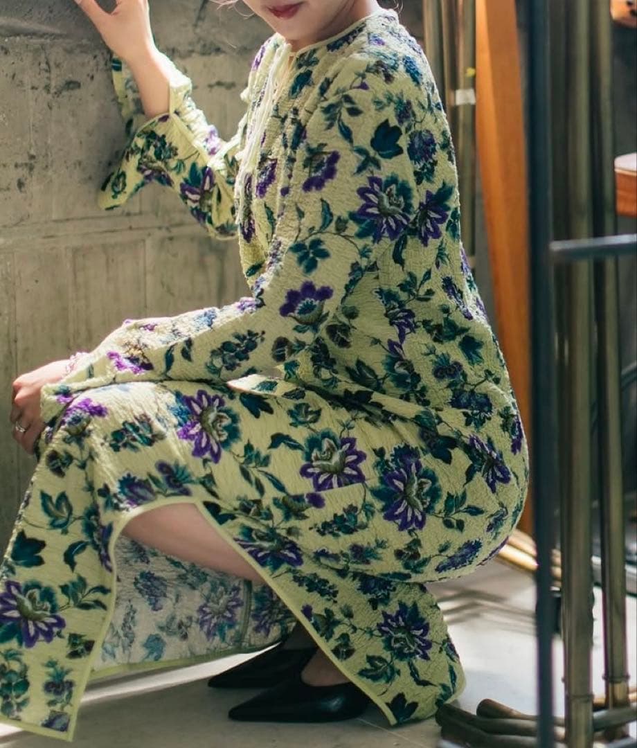 週末値下　アメリ　SIENNA SHRINK DRESS 広瀬アリス着用カラーS