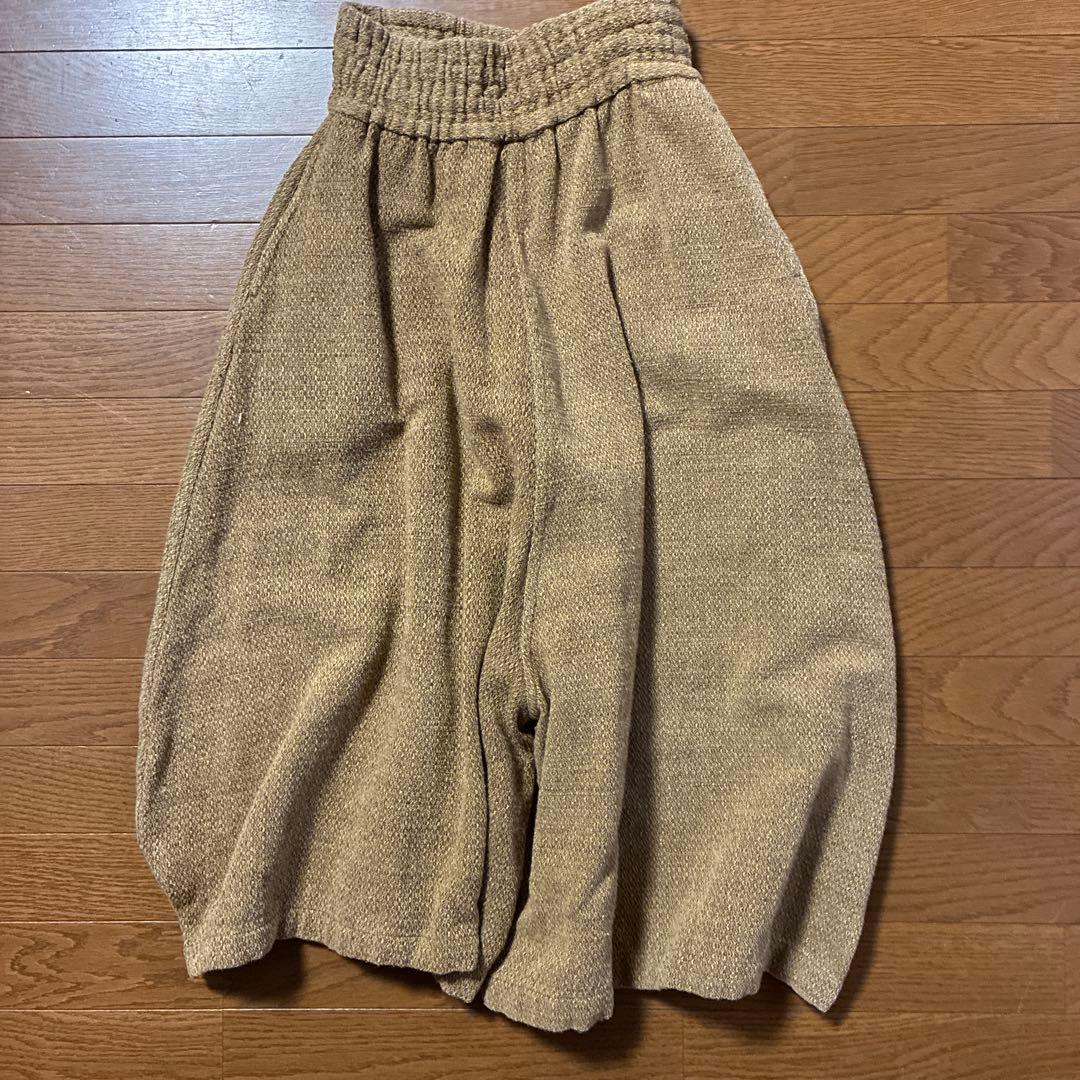 美品 【うさと】 さとううさぶろう usaato 変形 パンツ 草木染め 手織り