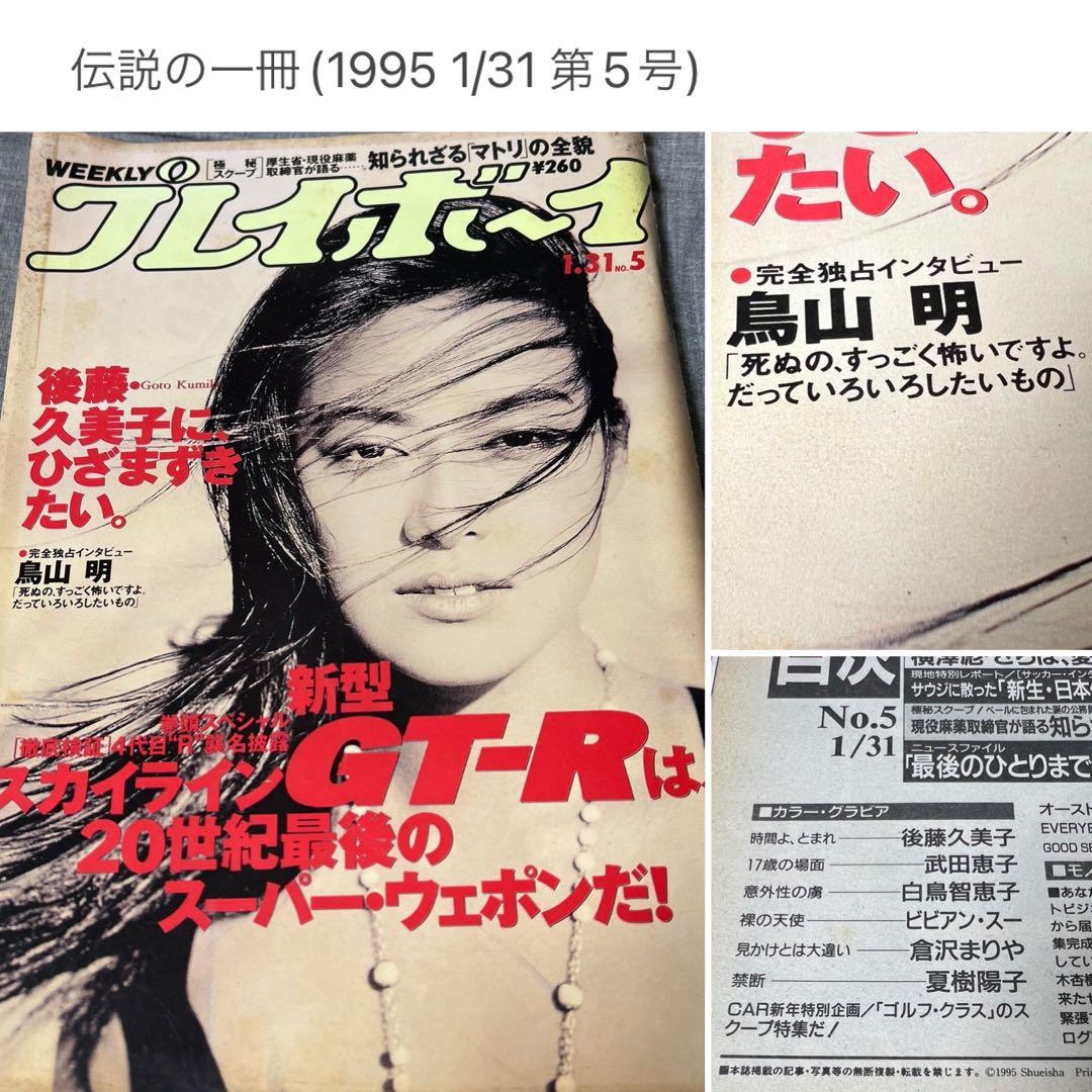 伝説【鳥山先生死生観】週刊プレイボーイ 1995 No.5【ビビアンスー】美神話