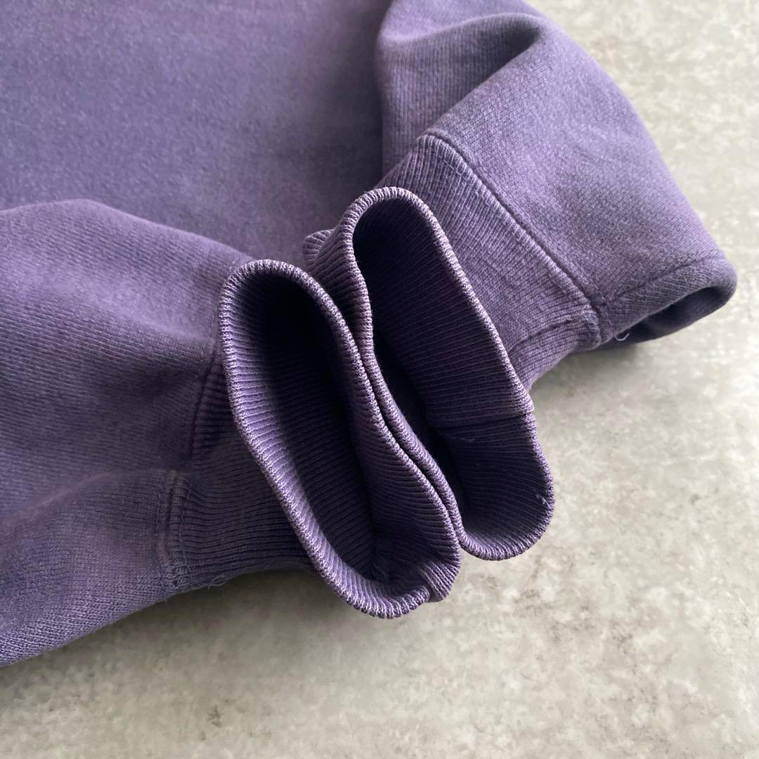 レアカラー90sチャンピオン目付き無地リバースウィーブUSA製モックネックL