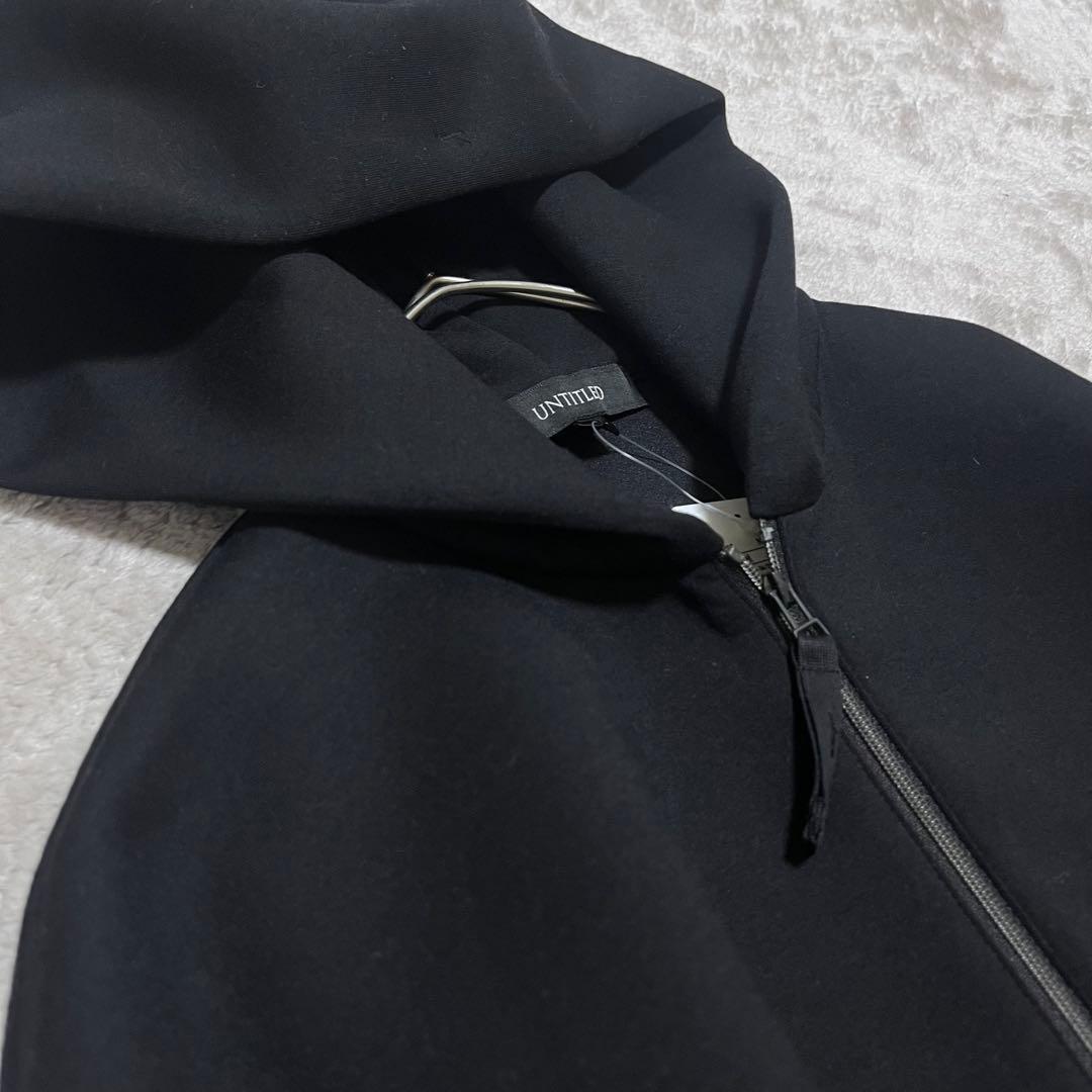 新品　アンタイトル　エアダンボール ジップフーディー　ブラック　M