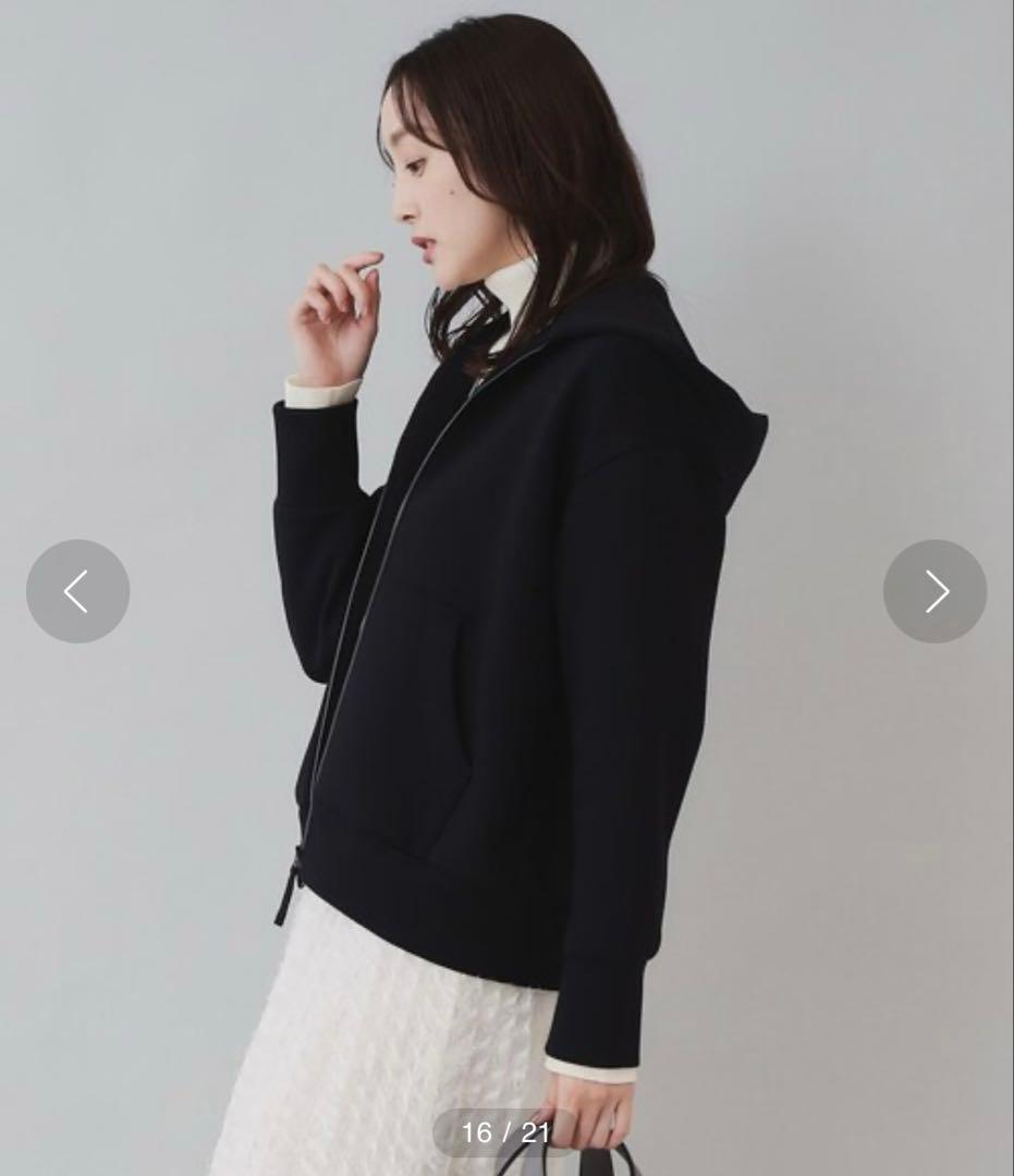 新品　アンタイトル　エアダンボール ジップフーディー　ブラック　M