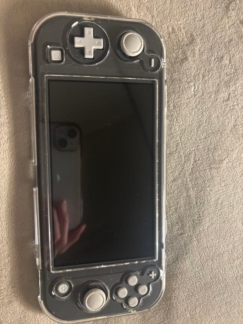 Nintendo Switch Lite グレー クリアケース付き