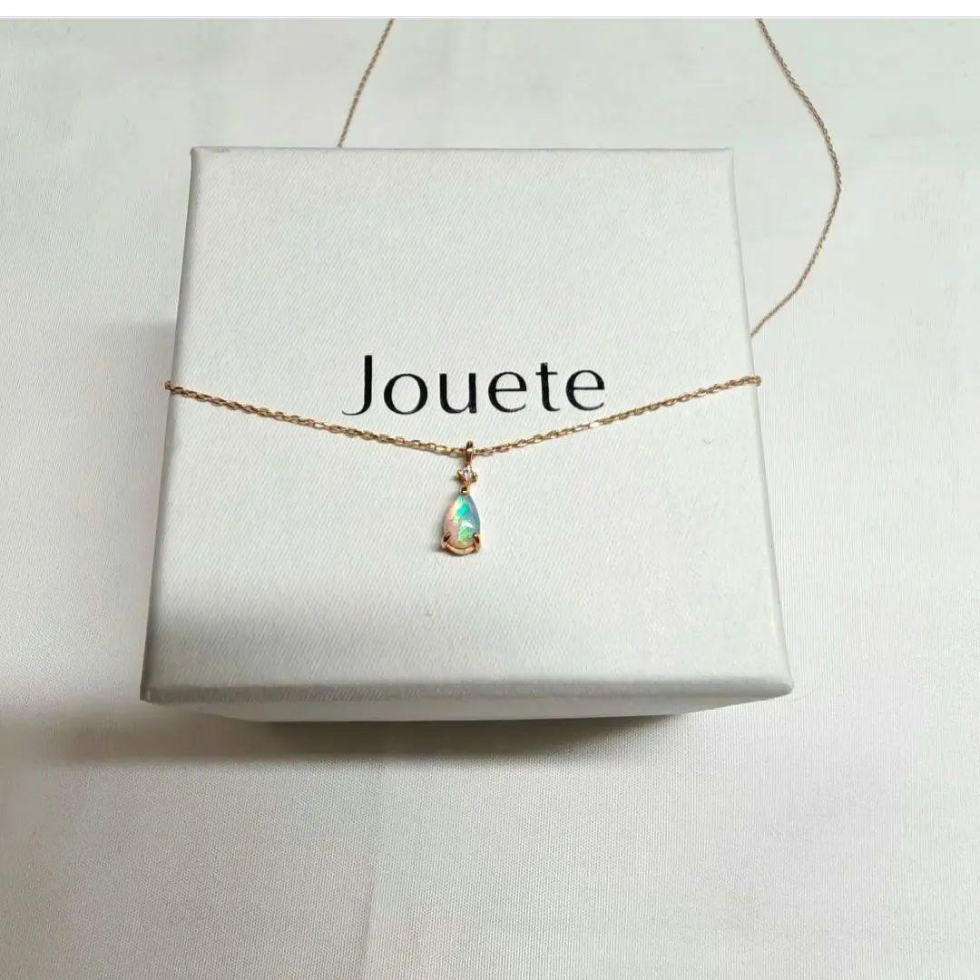 Jouete K10YG ダイヤモンド×オパール ネックレス