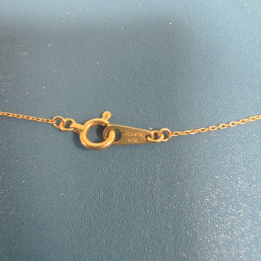 Jouete K10YG ダイヤモンド×オパール ネックレス