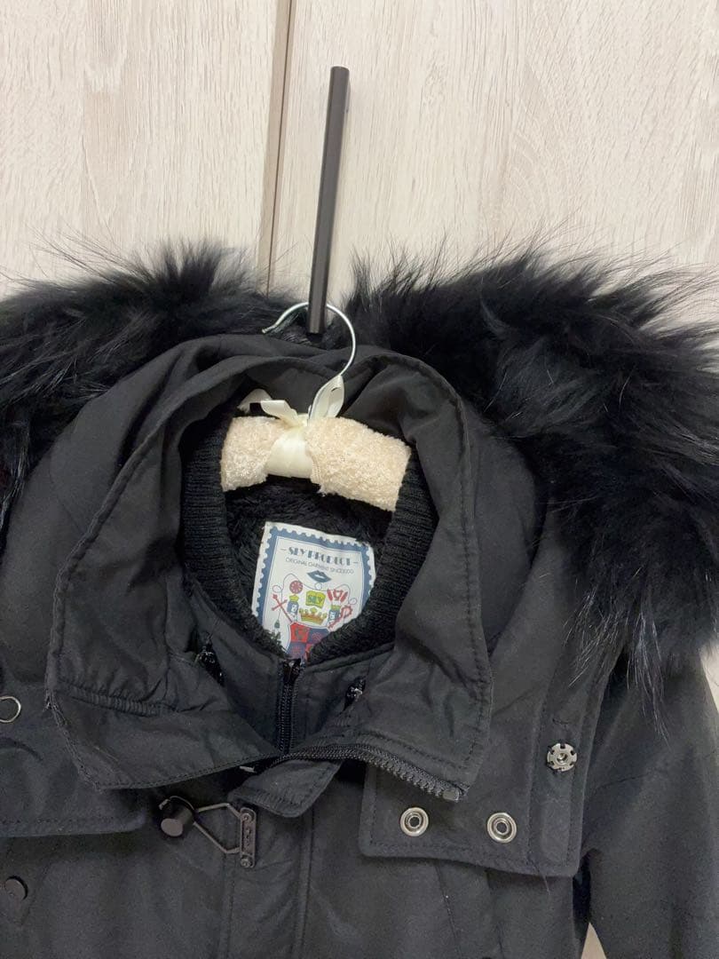 削除あり　美品　SLY N3B ファー　ミリタリーモッズコート　ブラック