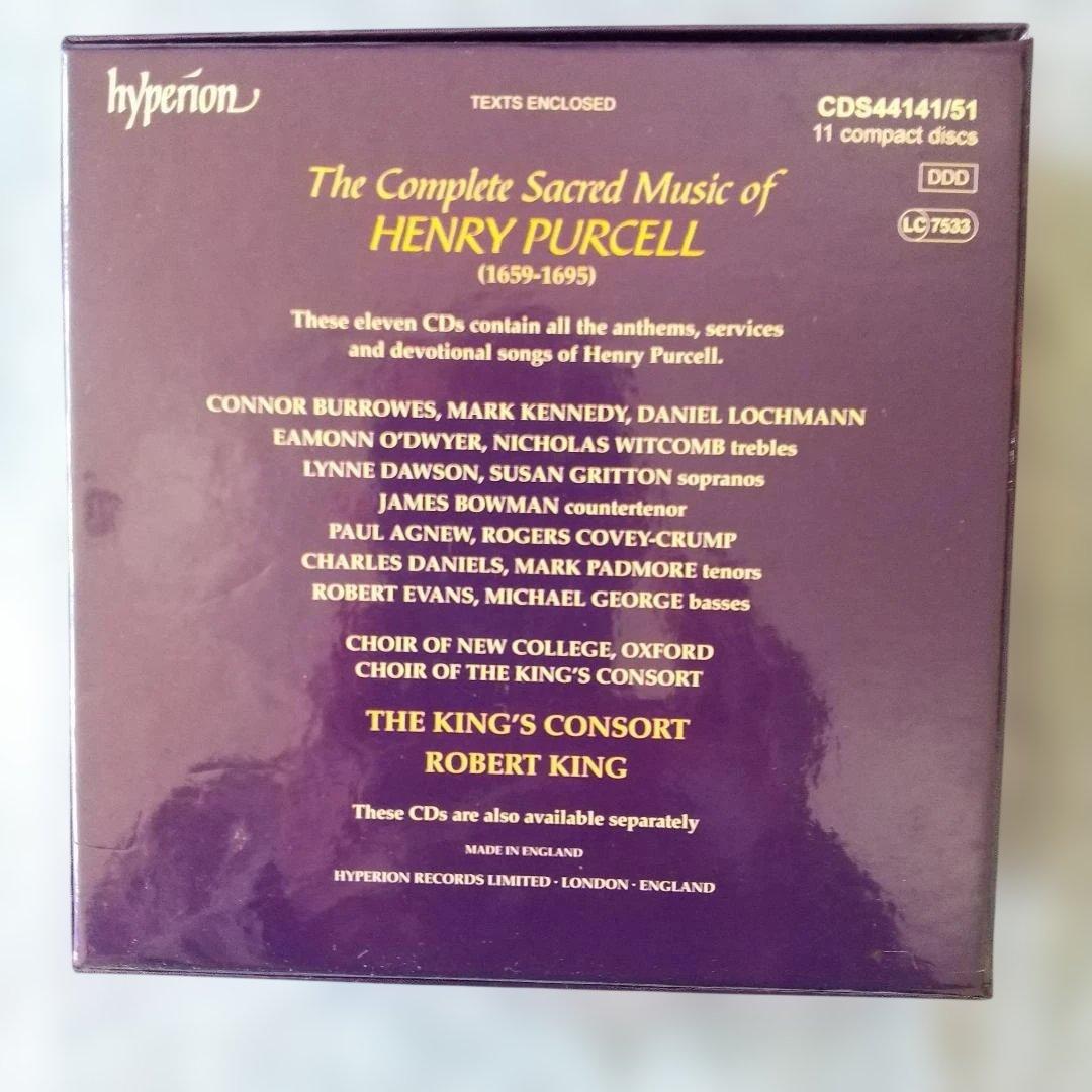 【美品】 パーセル　宗教作品全集　キングズ・コンソート　CD11枚