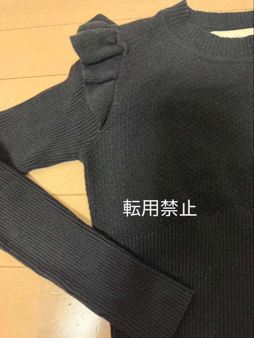 2点セット　リリーブラウン　ゴブラン　ワンピース　フリル　ニット　花柄　リボン