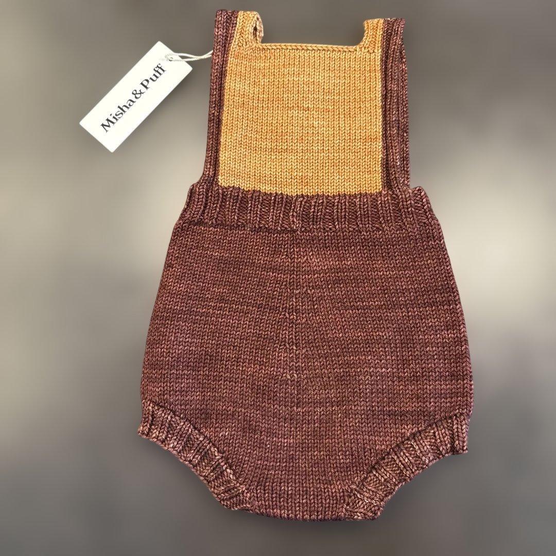 【着1美品】misha＆puffニットロンパース(18-24m)