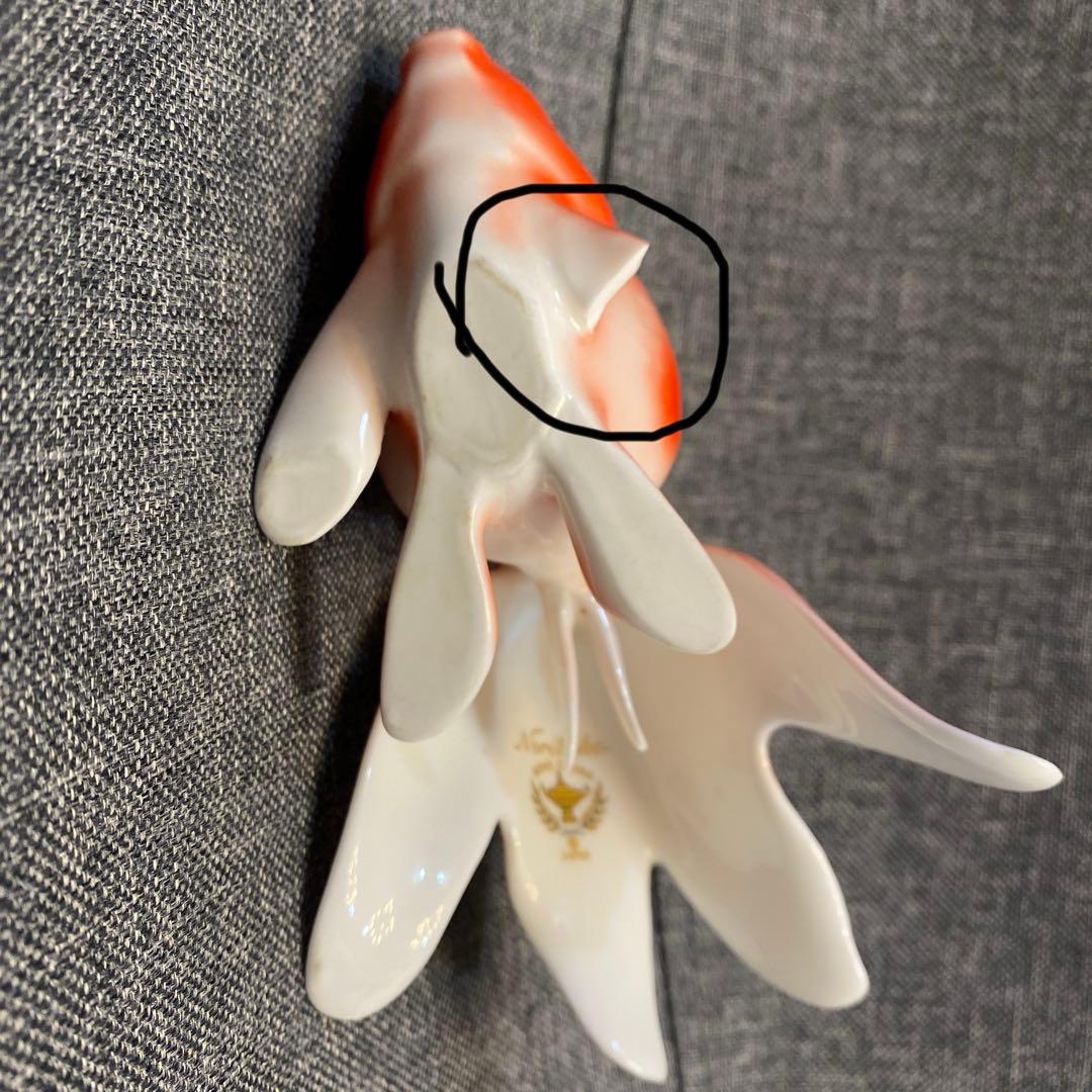 NORITAKE ノリタケ オールドノリタケ ボーンチャイナ 金魚 置物