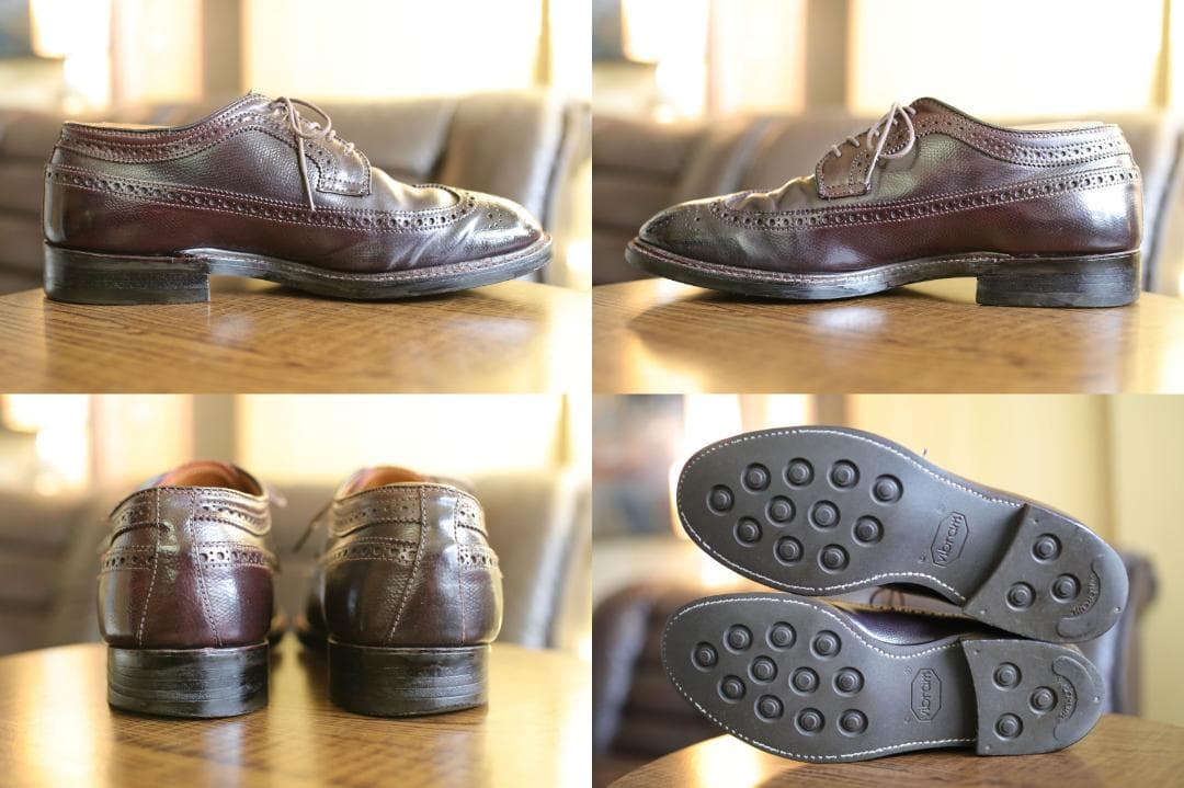 【希少】ALDEN 5888 型押しコードバン ウイングチップ 6.5D