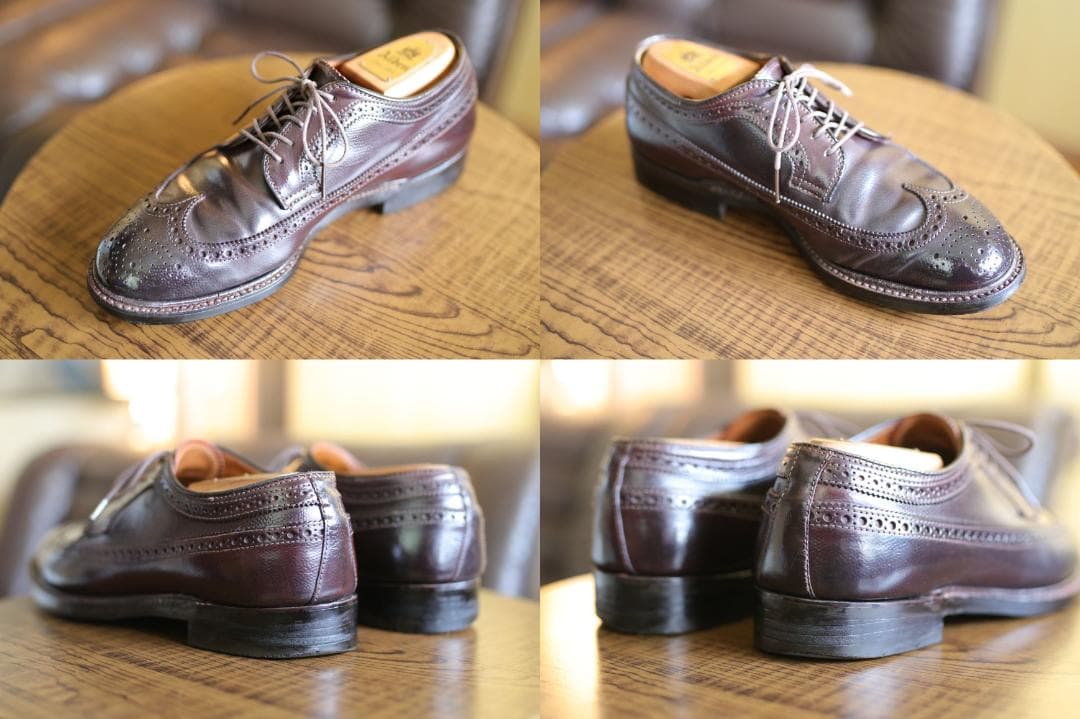 【希少】ALDEN 5888 型押しコードバン ウイングチップ 6.5D