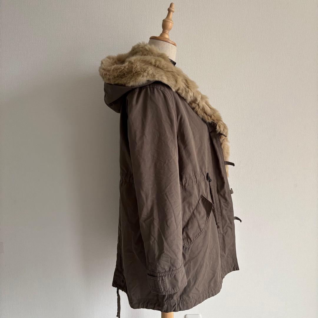 00’s 森ガール フェアリーグランジ ラビットファーモッズコート 平成ギャル