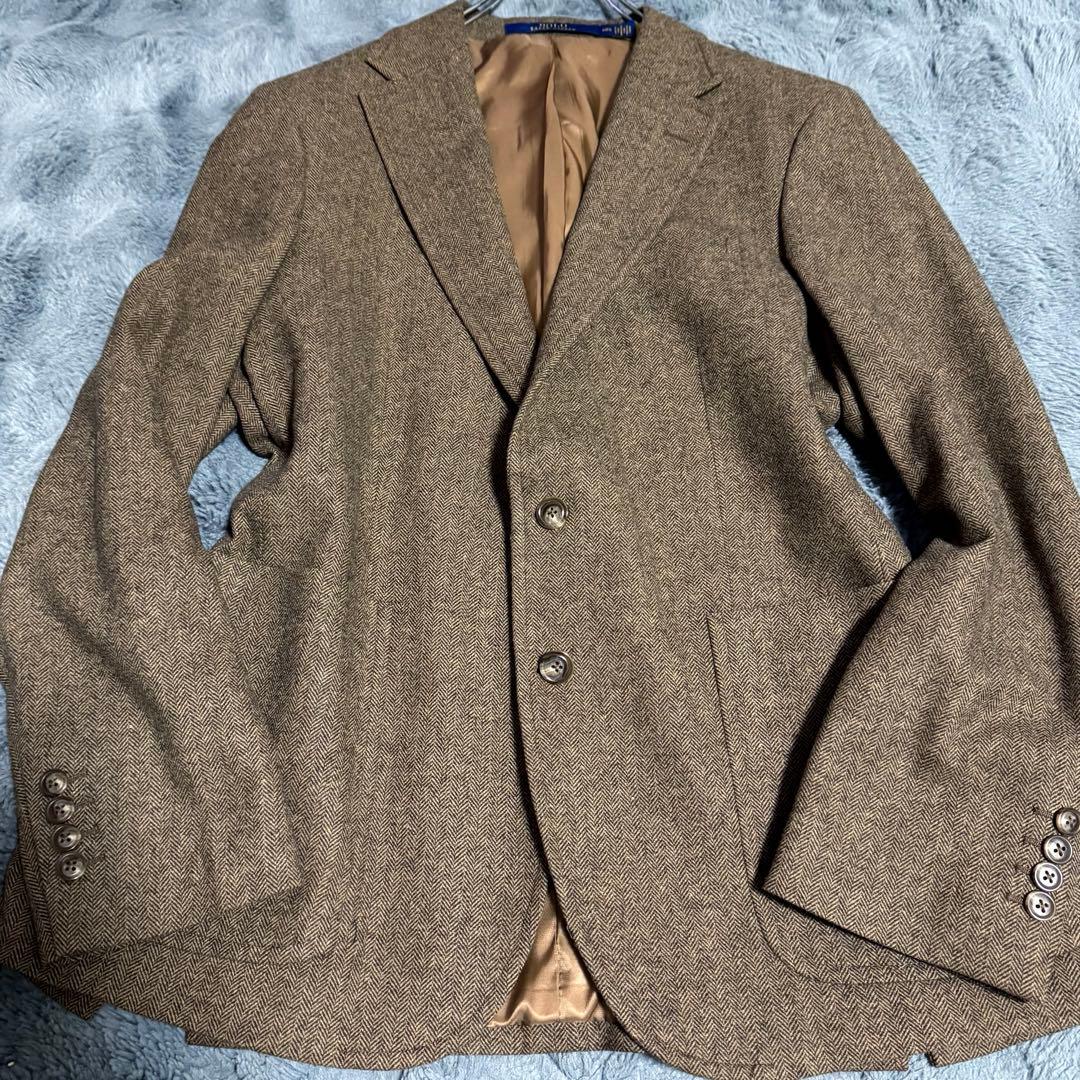 Polo Ralph Lauren テーラードジャケット 40S ヘリンボーン