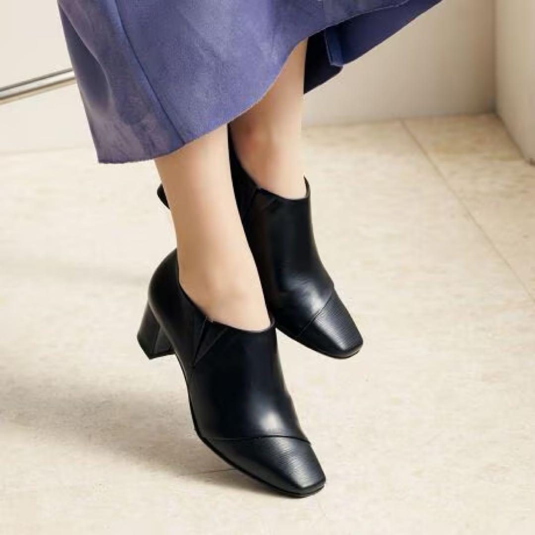 HIMIKO 卑弥呼　スクエアトゥサイドゴアパンプス/631310 22.5cm