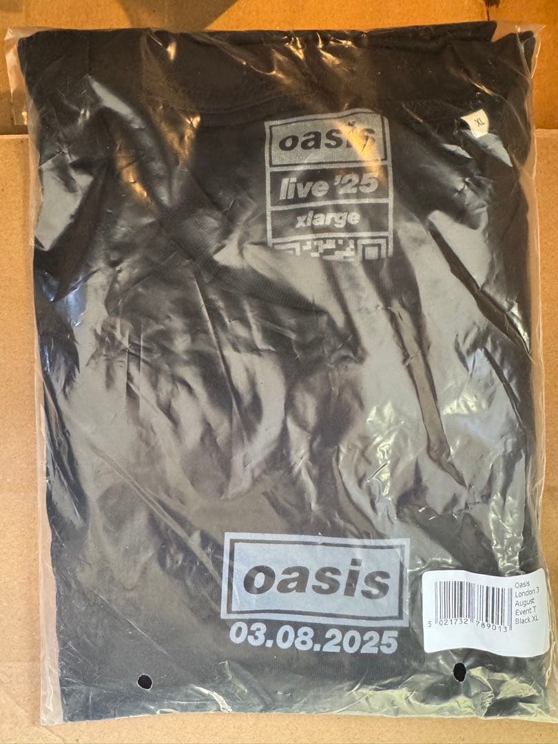 XL 新品未開封【正規品】oasis 再結成 LONDON Tシャツ 8月3日