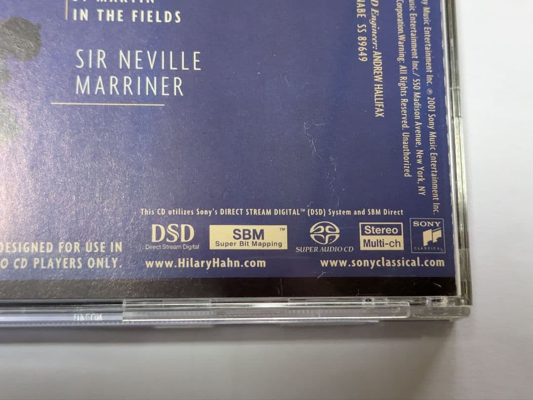 SACD ヒラリー・ハーン　 ブラームス　ストラヴィンスキーバイオリン協奏曲