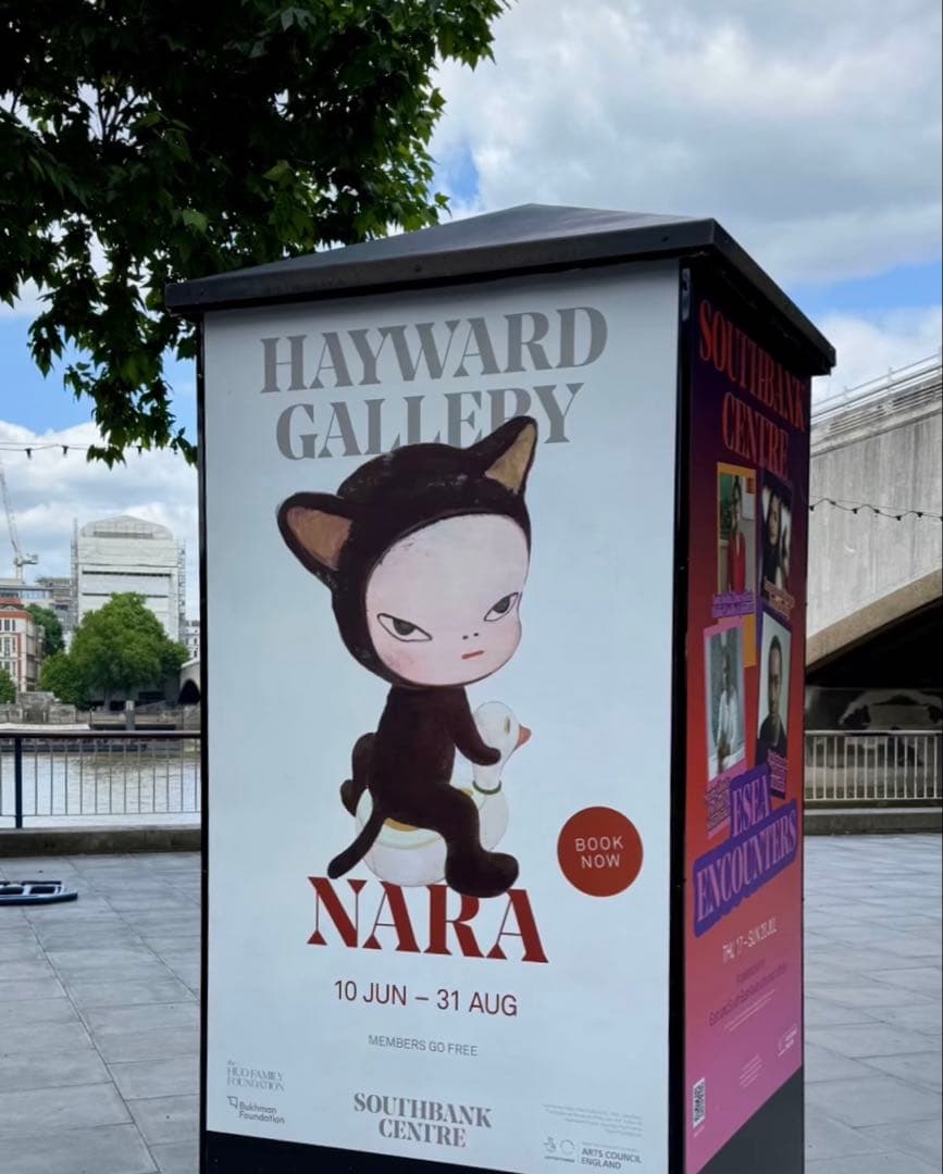 【レア】奈良美智展　海外ポスター② 5070サイズ　Yoshitomo Nara