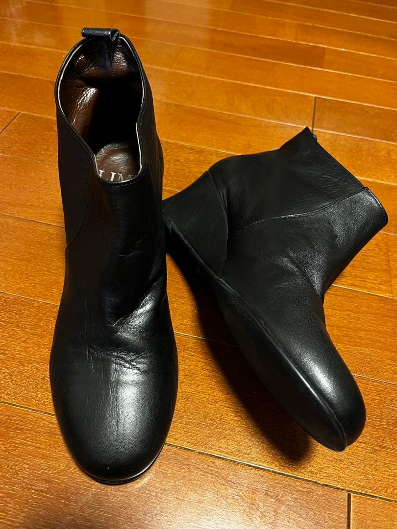 リミフゥ LIMI feu レザーショートブーツ 靴ブーティー