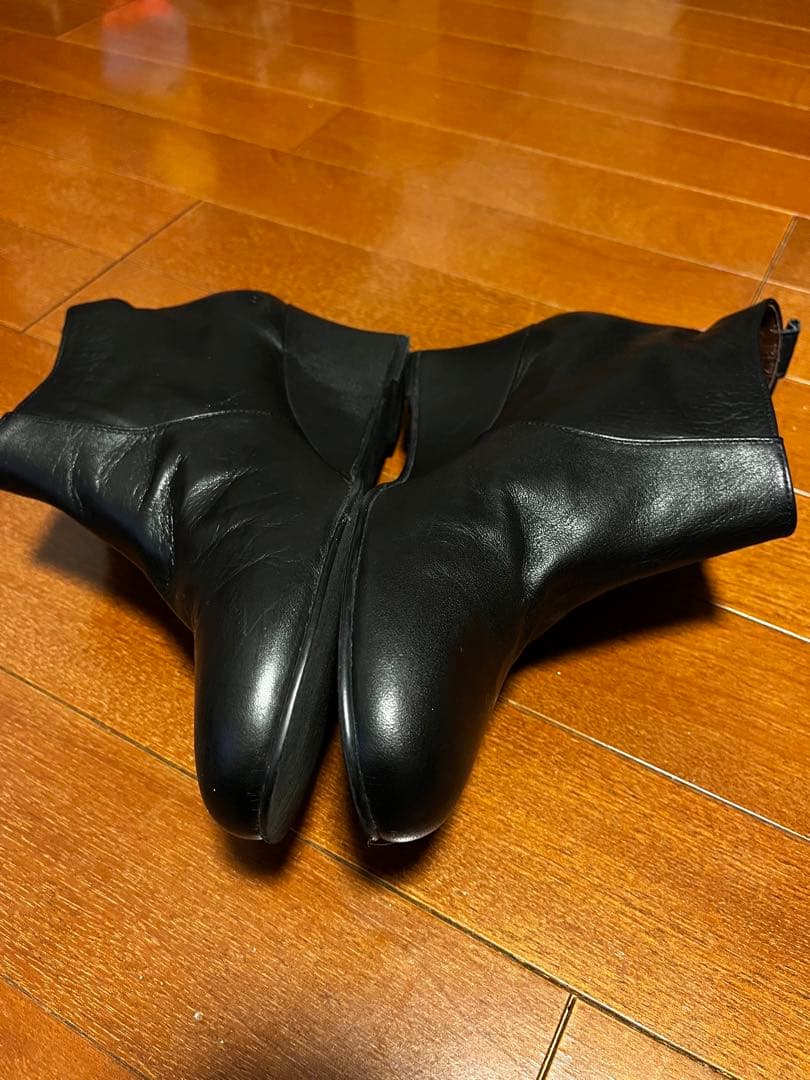 リミフゥ LIMI feu レザーショートブーツ 靴ブーティー