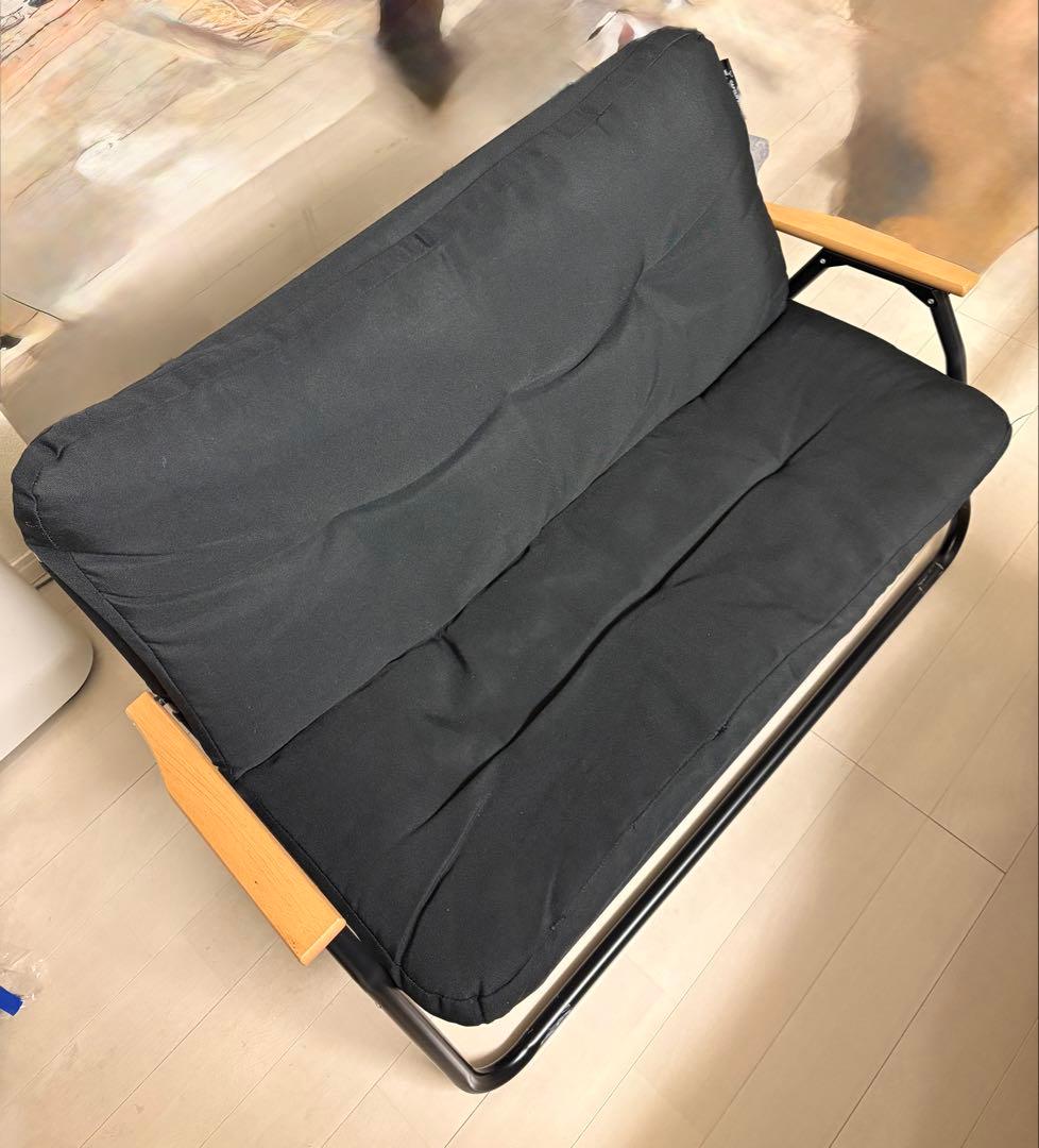 CAPTAIN STAG アウトドアベンチ　カバー&おまけ付き 黒