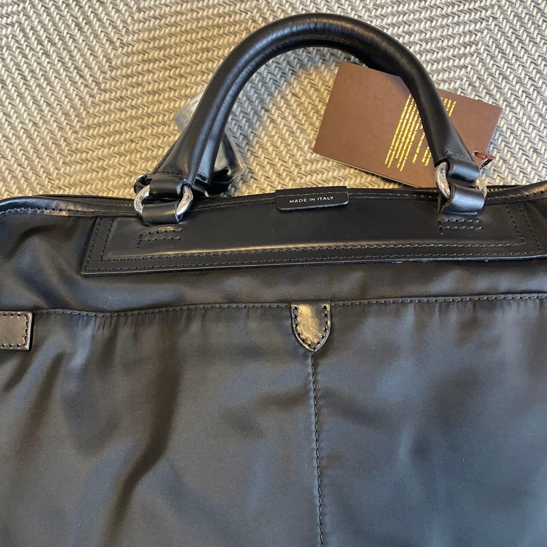 美品　エフクリオ　ビジネスバッグ　レザー　ナイロン　ブラック