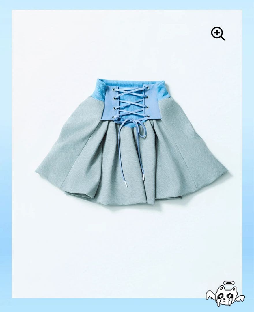 あのちゃん ano HELL BLAU(ヘルブラウ) バックレースアップスカート