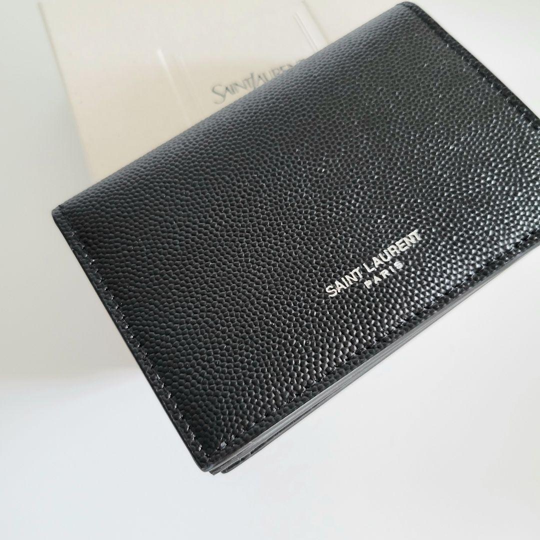 【新品未使用】SAINT LAURENT ビジネスカードケース ブラック
