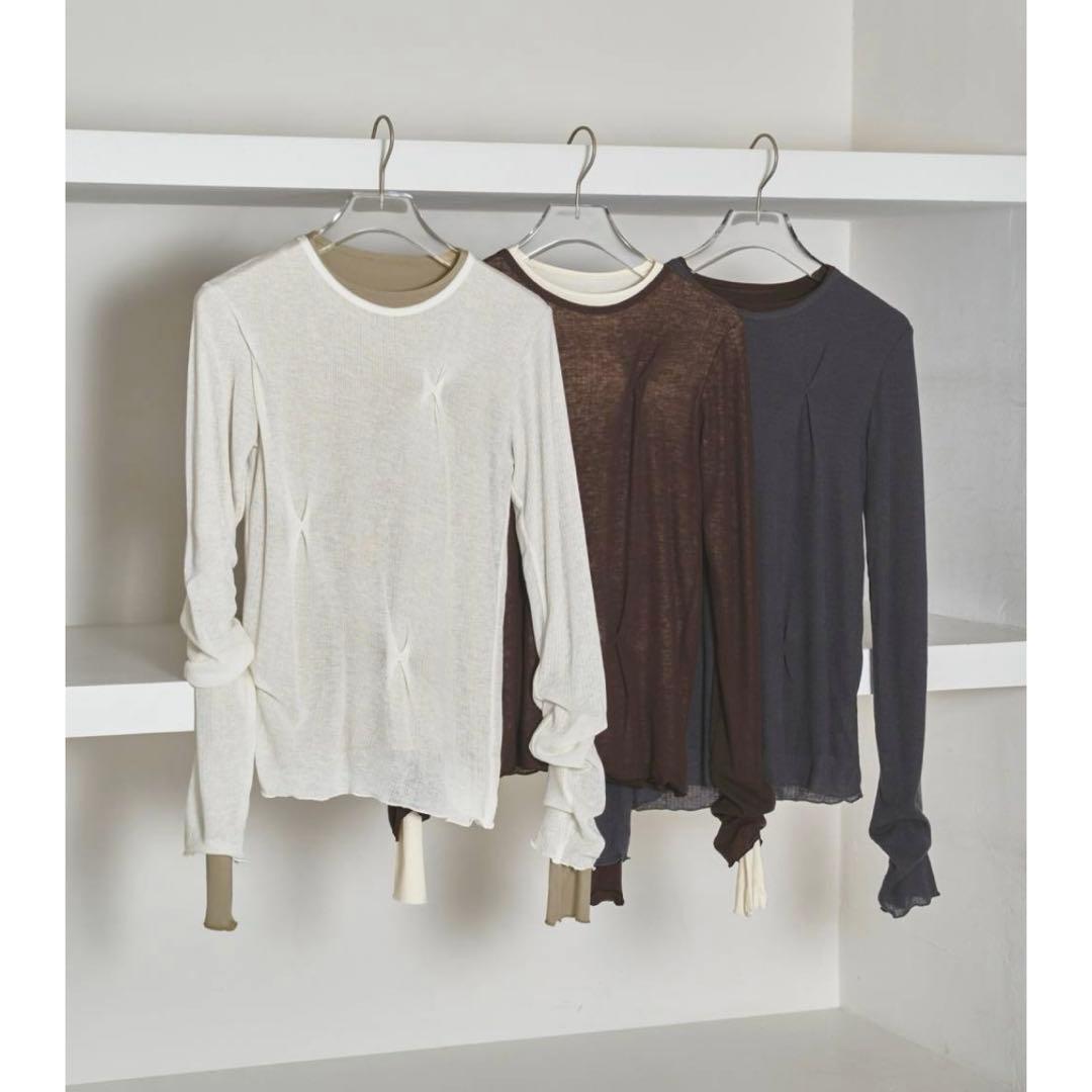 トップス Tuck Layered Long T-shirts