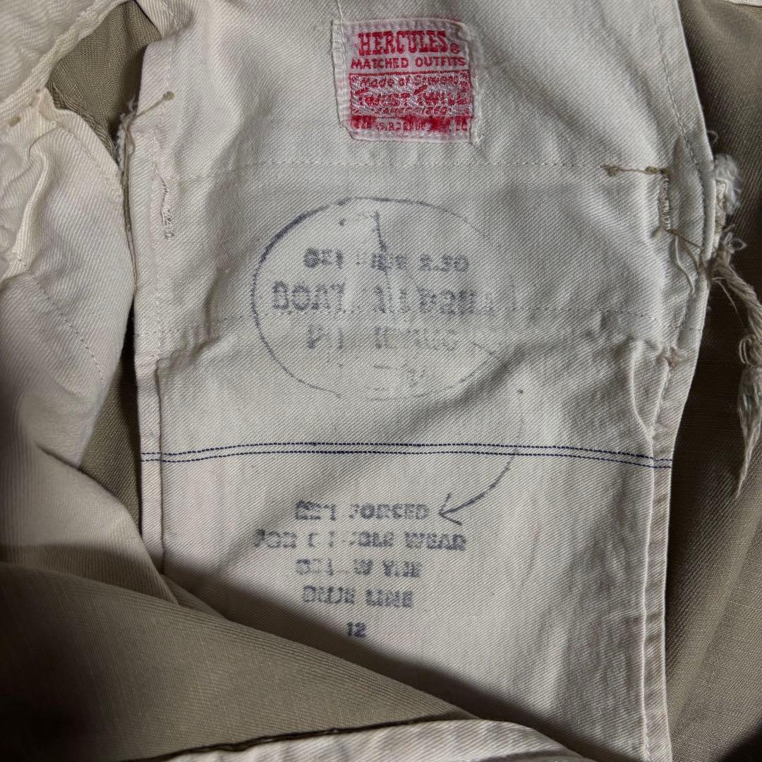50s 60s HERCULES ワークパンツ　チノパン　ヴィンテージ　usa製