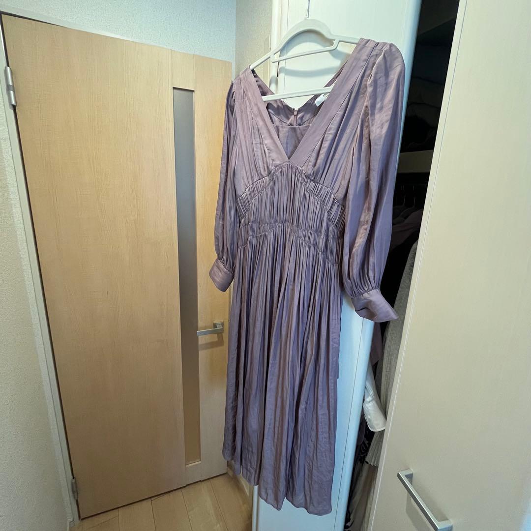 ワンピース Her lip toSide Bow Vintage Twill Dress