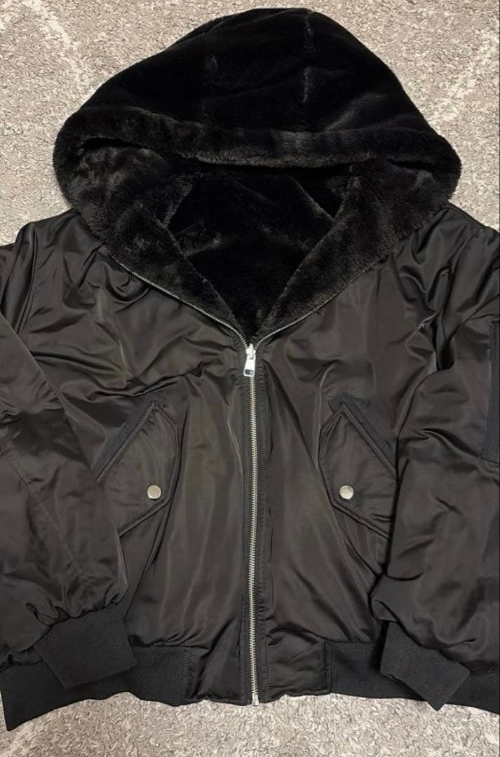 ZARA ザラ/ リバーシブル ボンバージャケット ファージャケット