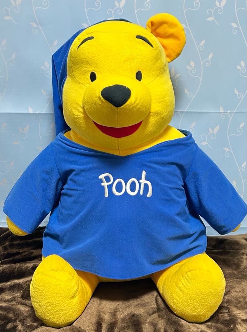 くまのプーさん 特大 巨大 ぬいぐるみ 70cm パジャマ 美品