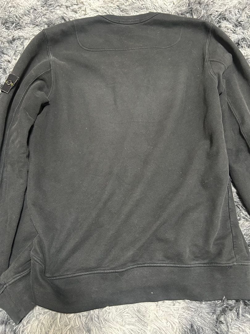 STONE  黒 クルーネック トレーナー