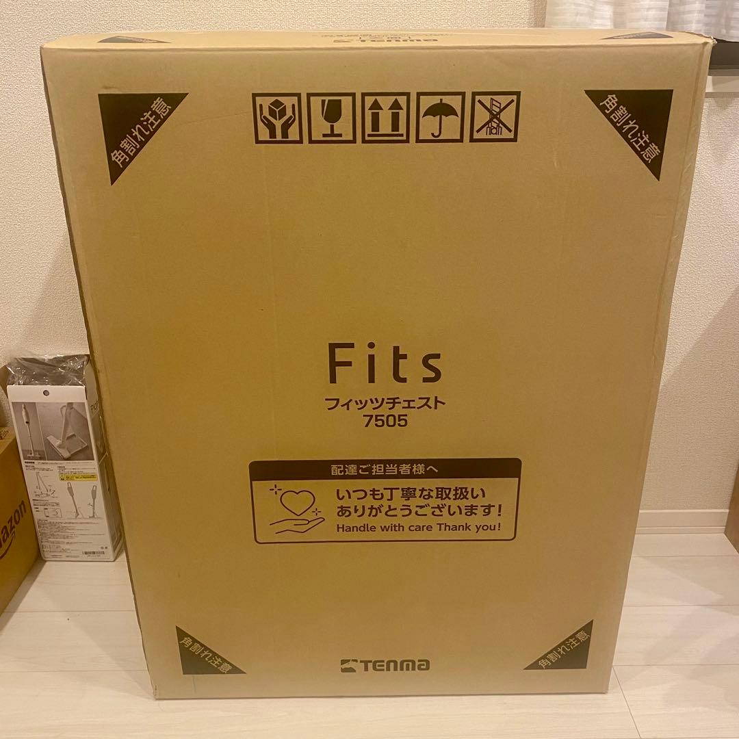 【めめくんページ】天馬 フィッツチェスト 7505 ホワイト 5段