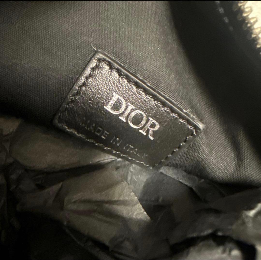 DIOR ブラック ショルダーバッグ　オブリークギャラクシー　サドルバック
