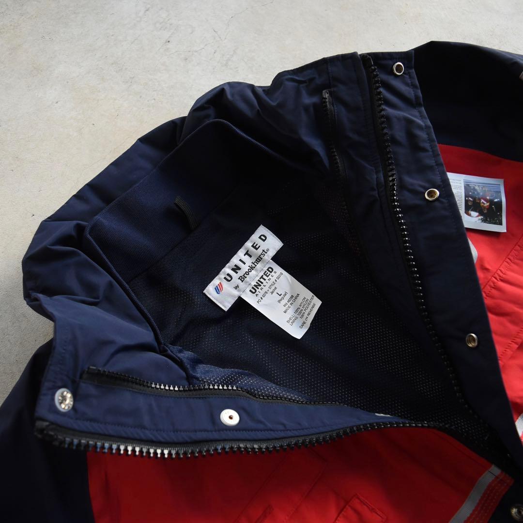 90s UNITED ユナイテッド航空 ナイロンジャケット 企業物 未使用 L