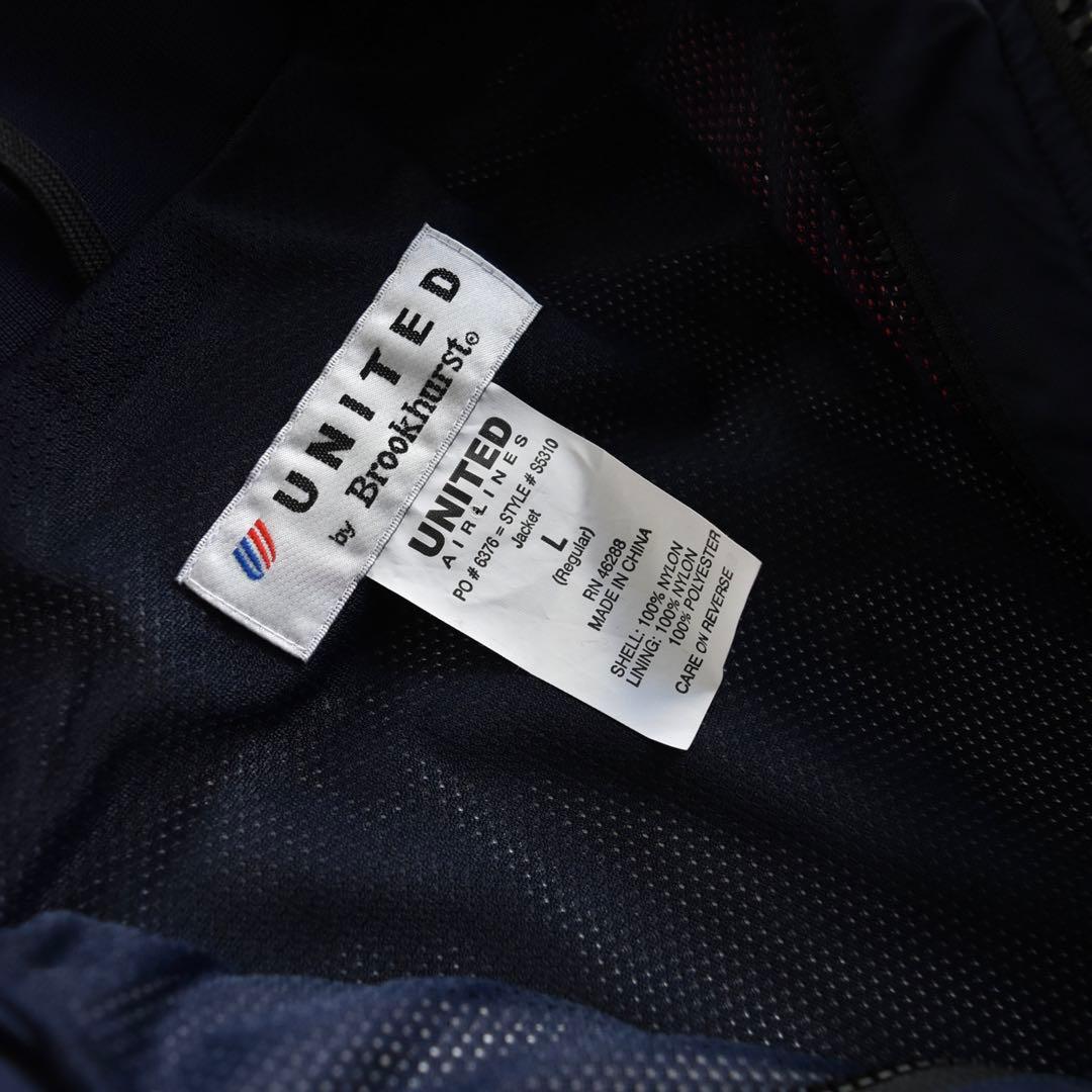90s UNITED ユナイテッド航空 ナイロンジャケット 企業物 未使用 L