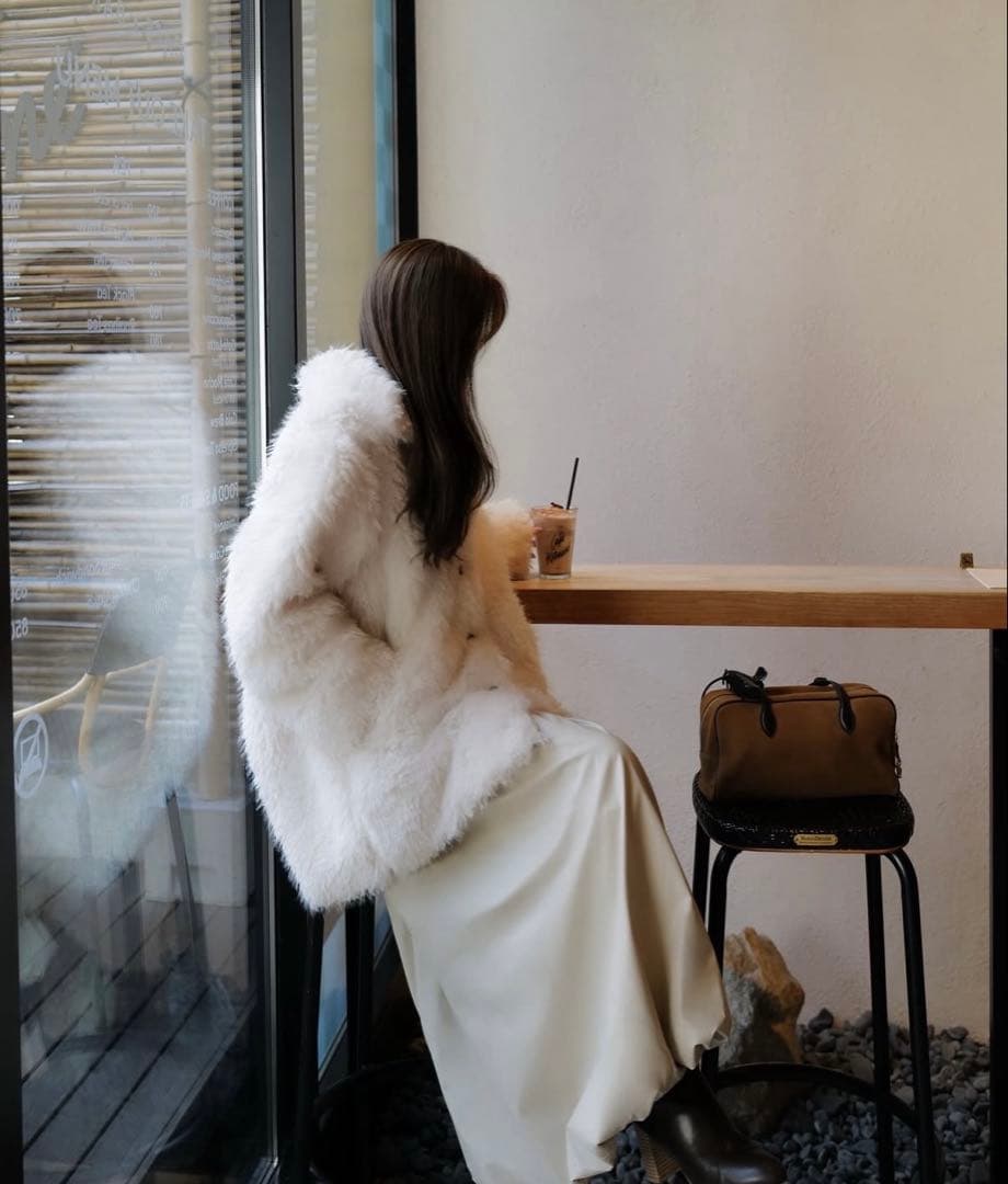 最安値！celon♡shaggy over sized short coat