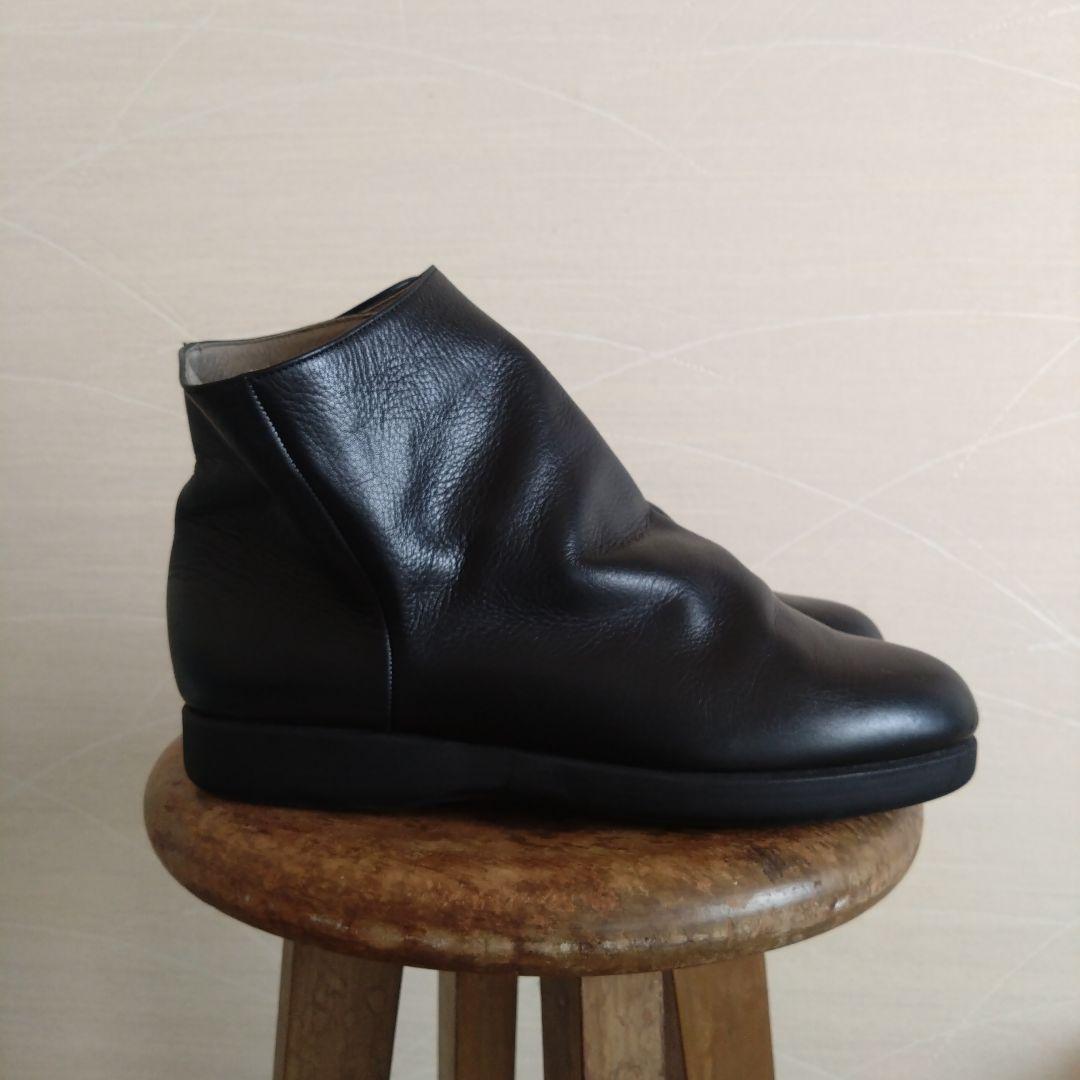 JURGEN LEHL ヨーガンレール　レザー　ショートブーツ　黒　23.5
