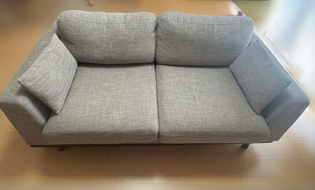 【Francfranc】キャピタン ソファ 2S ライトグレー