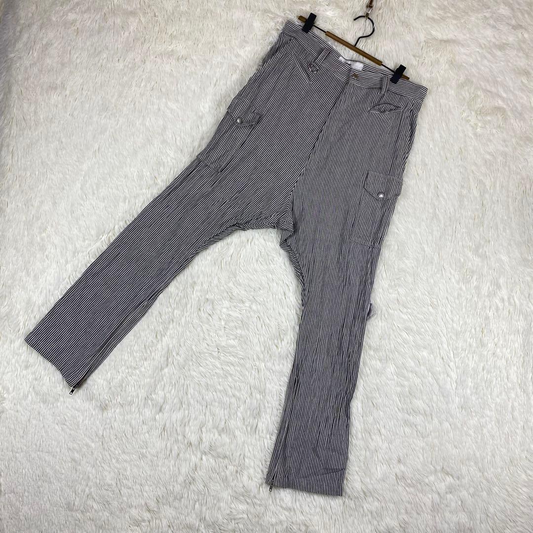 『NOZOMI ISHIGURO』(S) ストライプ サルエルパンツ