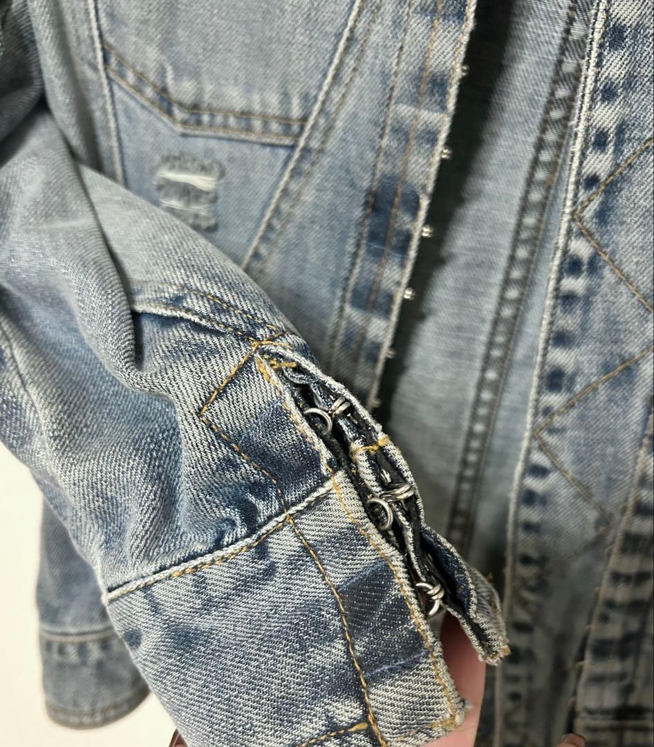 レア！Dolce & Gabbana ラインストーン ロゴ デニムジャケット38